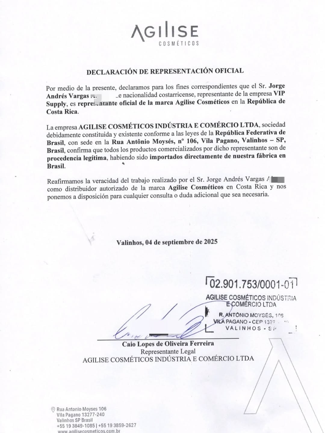 Certificado en grande